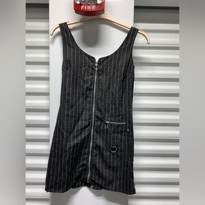 Dogpile DP Gerl Gangster Prankster Pinstripe Dress - Medium